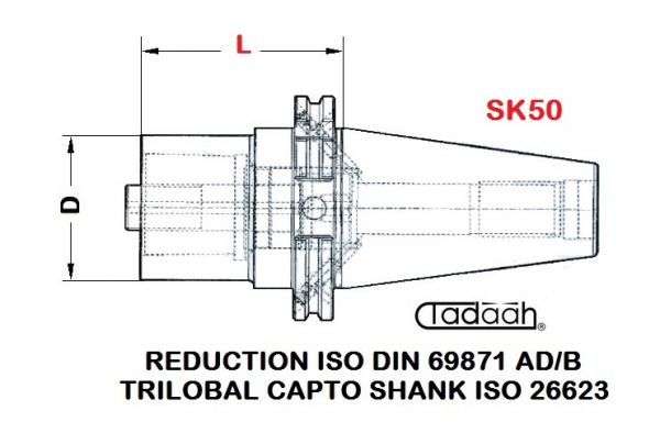Male Cone Reduction Sk50 Iso Din Female Plug Capto Iso