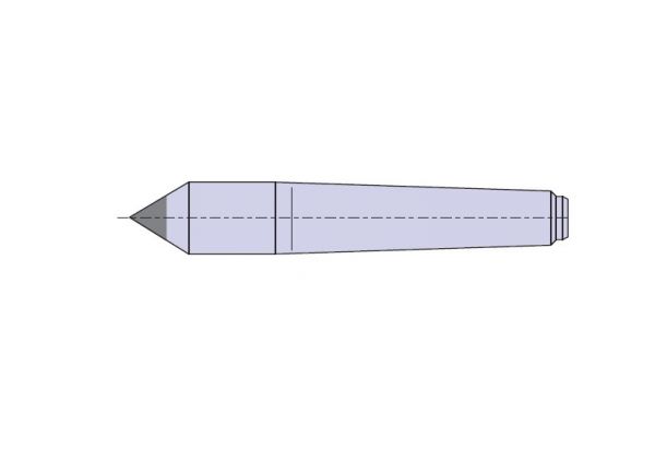 Nuova PTM Contropunte fisse standard per rettifica con inserto in metallo  duro HM, cono morse 1