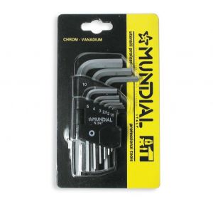 SERIE 6 CHIAVI TORX CON IMPUGNATURA A T - MISURE T 10 - T 40 MM